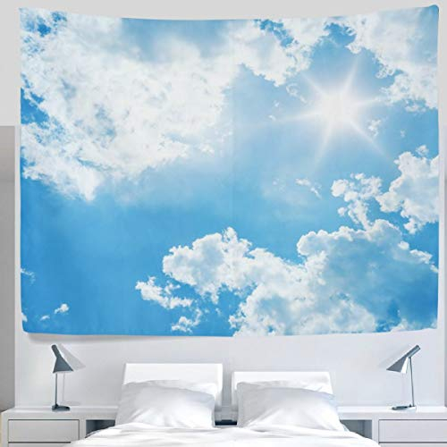 YISUMEI - Tapisserie - Blauer Himmel - Wandteppich Wand Schlafzimmer Wohnzimmer Decor (150x130cm)