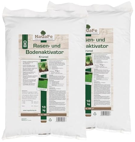 HaGaFe Bio KRÜMEL Rasenaktivator Bodenaktivator Aktivator mit Tonmineralien und Magnesiumkalk (20 kg)