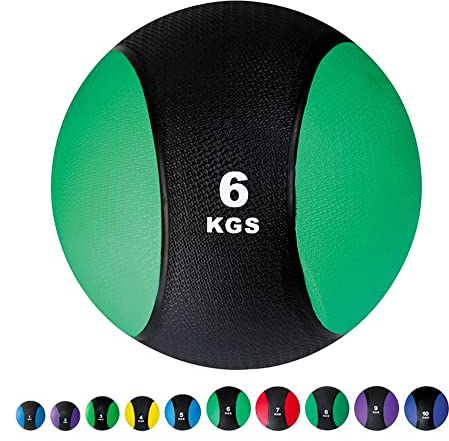 Core Power Medizinball Ball 6 kg | Hochwertiger Weighted Ball für Fitness, Ganzkörpertraining und Rehabilitation | 1 bis 10 kg