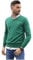Jersey de Hombre Cuello Pico de Algodon Manga Larga de Marca Modelo Basico para Vestir Punto Fino (Verde Botella, XXL)