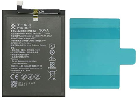 [TY BETTERY] Akku kompatibel mit HB405979ECW Huawei Y6 2017/P9 LITE MINI 2017/Y6 pro 2017/ Y5 2019/NOVA/Y5 2018/Y6 2019/Y6 PRO