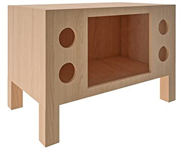 Generiq - Casa per gatti, casetta per bambini, accessori per mobili, non verniciati