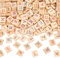 OLYCRAFT 300Pz Piastrelle colorate di legno per lettere 20x18mm A-Z lettere maiuscole 5mm legno spesso Scarabeo colorato Piastrelle di lettere per fare sottobicchieri alfabeto e cruciverba Scarabeo