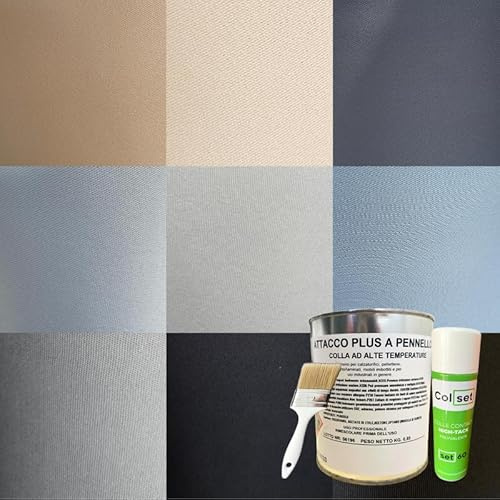 TENDEEVOLUTION Kit Ciel de Toit Voiture avec Colle en Spray, au Pinceau ou en Aérosol, Tissus Ciel de Toit Voiture avec Mousse Assortie - Plusieurs Couleurs, Facile à Installer (1,5 MT X 5 MT)
