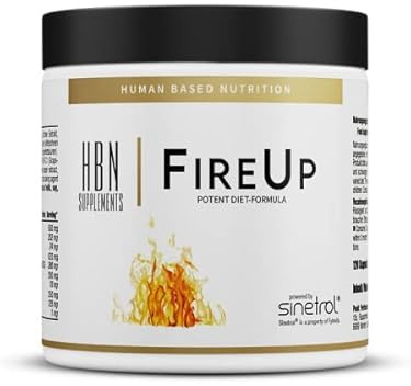 HBN - FireUp - 120 Kapseln I Diät I Sinetrol ® XPUR I Capsaicin I Grüntee I EGCG I grüner Kaffeebohnen Extrakt I Diätunterstützer I vegan I glutenfrei