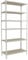 PROREGAL Schwerlastregal Giant MULI | HxBxT 250x100x50cm | 6 Fachböden | Fachlast 150kg | Weiß | Lagerregal Kellerregal Werkstattregal Metallregal Fachbodenregal Steckregal