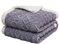 Hayisugal Flauschige Sherpa Kuscheldecke - hochwertige Schafdecke, super weiche Fleecedecke als Sofadecke, Tagesdecke oder Wohndecke Couchdecke Sofa überwurfdecke, Blau, 200 x 230cm