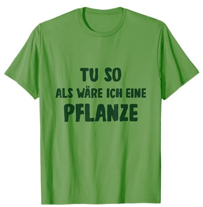 Pflanze Kostüm Lustige Verkleidung T-Shirt