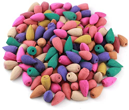 Cônes d'Encens à Refoulement,Cônes d'Encens à Reflux,Parfum Reflux,100PCS Brûle Flaveur Fontaine a Encens Cascade Fontaine Encens Encens Naturel Fontaine a Fumee Tibétain Bullet