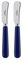 SABRE PARIS - 2er Set Buttermesser 14 cm - Pop - Ideal Für Butter, Aufstrich - Edelstahl & Nylon - Spülmaschinenfest - Marineblau