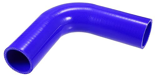 A ABSOPRO Universal 48mm 1,89 ID 90 Grados Manguera de Silicona Tubo Acoplador para Intercooler Turbo Coche Azul