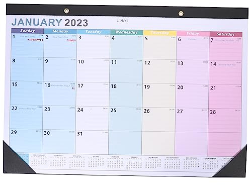 MAGICLULU Wanddekoration 20232024 Wandkalender Zeitplanung Kalender Dekorativer Kalender Desktop-kalender Englischer Agenda-kalender Papier Schreibtischkalender Planer Bürokalender