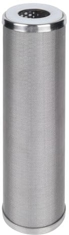 Amwater Cartuccia filtrante a rete metallica pulibile in acciaio inossidabile lunghezza 25,4 cm, diametro esterno 2,5 (200 micron)