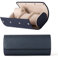 OLIVER COOPER LONDON Uhrenrolle Reise-Uhrenetui für 3 Uhren – echtes Saffiano-Leder, Uhrenbox für Herren mit Geschenk-Box, Uhrenaufbewahrungs-Organizer für Zuhause und Reisen (blau)