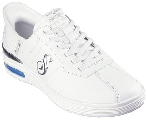 Skechers Zapatillas de Deporte para Hombre con Manos Libres X Snoop Dogg-Doggy Air, Piel Blanca., 44 EU