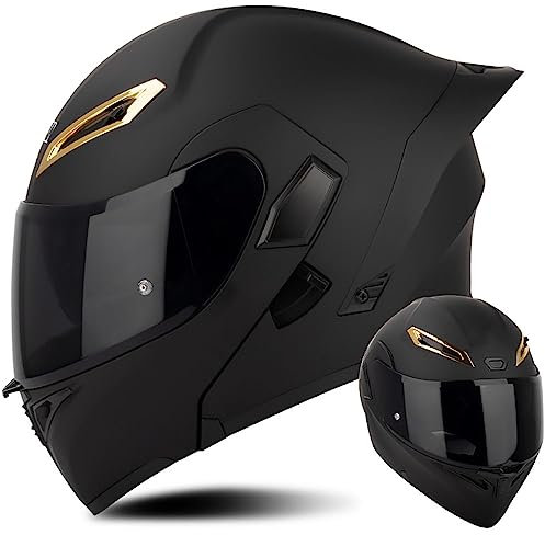 Letetexi Motorradhelm Integralhelm Klapphelm ECE Zertifiziert Modularer Helm Doppelvisier Moped Street Racing Helm für Erwachsene Männer Frauen Roller Helm Sturzhelm Damen Herren Erwachsene