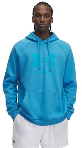 Under Armour Felpa con cappuccio in pile con logo Rival Uomo