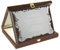 Calledelregalo Placa Conmemorativa Personalizada en Caja Nogal/Regalo de reconocimiento/Placa decorativa personalizada / 25 x 20 cm. / Regalo personalizado