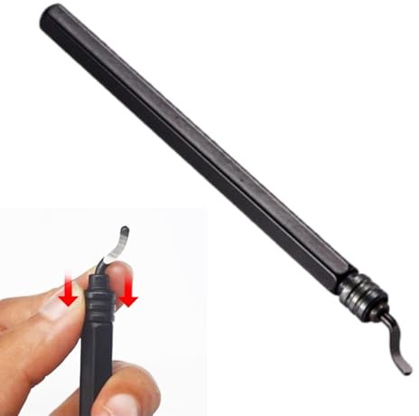 Pipe Reamer Tool - Pen Shape 360 Degree Rotatable Deburring Tool | Compact Steel Trimming Tools with Handle for PVC, ABS, Metal, Wood
