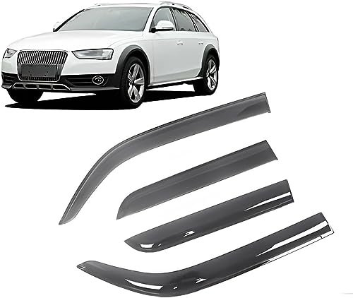 Auto Windabweiser für Audi A4 B8 8K 2008 2009 2010 2011 2012 2013 2014 2015 2016,Auto Seite Fenster Windabweiser Visiere Auto Seitenfenster Visier,Auto Vent Deflector Seitenfenster Deflektor.