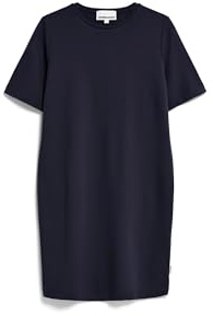 ARMEDANGELS Damen Jerseykleid aus LENZING™ ECOVERO™ Viskose Mix MAARILIANA Loose Fit Night Sky XXL