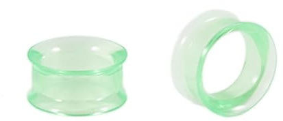 Homxi 2er Set 10mm Plug Tunnel,Ear Plugs Tunnel Acryl Ohr Plugs 00G Rund Hohl Tunnel Set Rot
