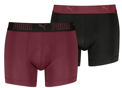 Puma Herren Microfiber Boxer Briefs, Burgundy, XL EU