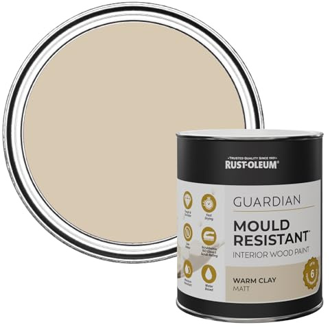 Rust-Oleum Beige Guardian Mould Resistant Interior Wood Paint in Matt Finish - Warm Clay 750ml