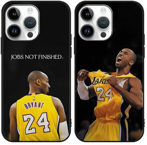 2 Stück Handyhülle für iPhone 8 iPhone 7 iPhone SE 2022/2020 Hülle 4.7, Basketball Player Star 24 Design Cool Mode Muster mit TPU Silikon Schutzhülle Stoßfest Anti-Rutsch Cover für Fans, Sport