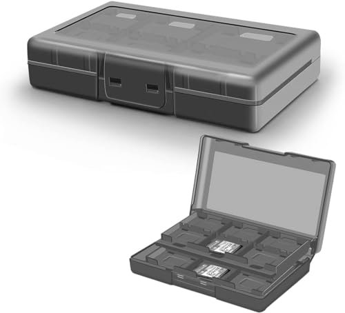 Link-e : Boite de Rangement Compatible avec 24 Cartes de Jeux sur Console Nintendo Switch