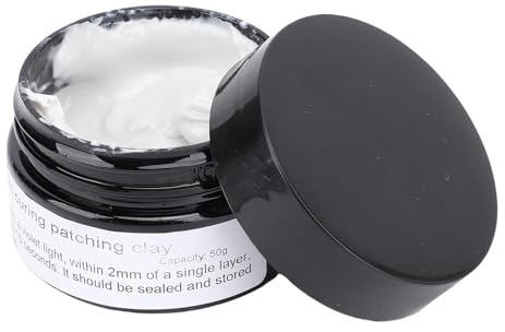 Yanmis Mastic Photopolymérisable 50 G, Adhésif Multi-usages pour Impressions 3D, Modèles, Ongles, Durcissement Rapide