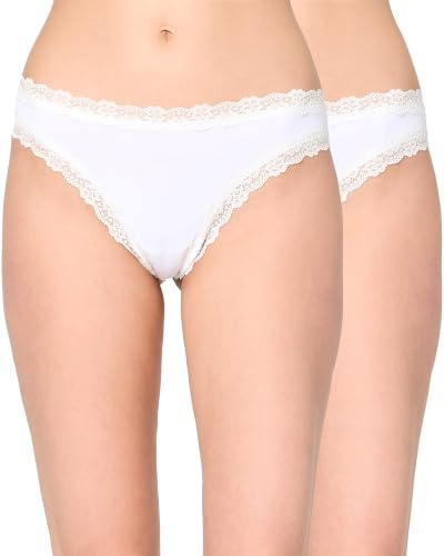Nur Die Lace String 2er-Pack Invisible – Nahtlose Tangas mit Spitze Unsichtbar & Seamless weiche leichte Mikrofaser Damen Strings