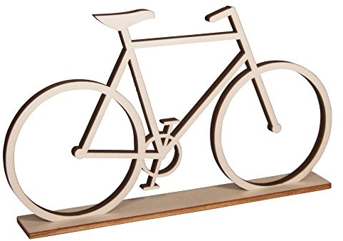 Rayher 62814000 Holz-Fahrrad, zum Stellen, FSC 100% Sortiert 20x11cm, SB-Btl 1Stück