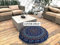 ganesham indischen Hippie Pouf osmanischen handgefertigt Toss Kissen, Boho Decor indischen Mandala Wandteppich, rund,, Boden, Mandala, Kopfkissen,