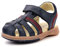 Kickers Garçon Platinium Enfant Fille Sandales -nu-pieds, Bleu Marine, 28 EU