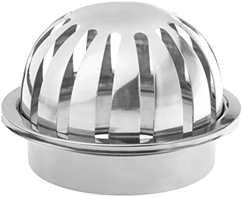 Laubfanggitter & Fallrohrgitter aus Edelstahl für Fallrohr Ø100mm (Ø100mm)