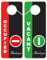 CLEVER SIGNS Do Not Disturb Sign - Occupied, 2 Pack, Door Hanger, Double Sided, Ideal for Using in Any Places Like Bathroom, Home Office, Conference Room, Shared Apartment, Restroom etc.