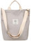 WANYIG Casual Handtasche Damen Chic Schultertasche Canvas Henkeltasche Schulrucksack Groß Umhängetasche Tasche Crossbody Bag Shopper (Grau)