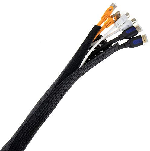 SeKi Universal Kabelschlauch mit Klettverschluss 20-30mm Kabelkanal 2 Meter