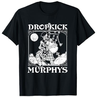 Dropkick Murphys - Official Merchandise - Skeleton Piper T-Shirt