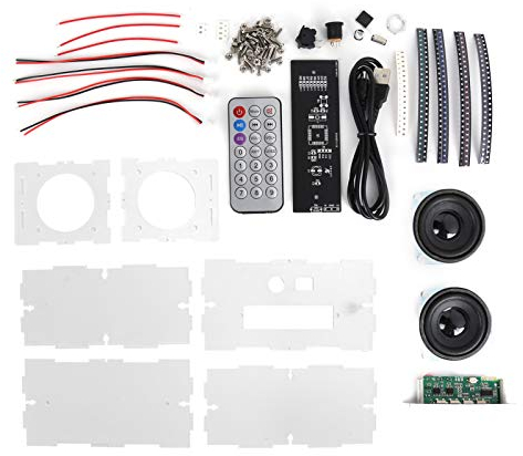 DIY Bluetooth Speaker Box Kit, Bluetooth 5.0 Kleiner Transparenter Gehäusesatz für Elektronische Klangverstärker, Ihr Persönlicher Tragbarer Lautsprecher für Kinder, Jugendliche und Erwachsene(DIY)