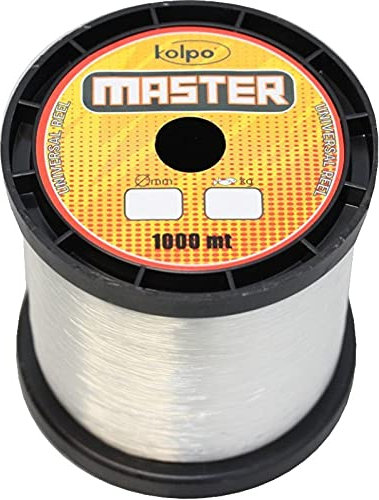 Filo da Pesca 1000 mt Master Kolpo, Nuovo monofilo per la pesca in acqua dolce e salata ultraresistente (0,18)