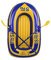 Kwangchow Schlauchboot, PVC-Schlauchboot Mit Kajak, Ruderluftboot Für 1 Personen Für Kinder Und Erwachsene, Schlauchboot Zum Angeln, 100 Kg Last, Zwei Paddelhalterungen, Doppelventil
