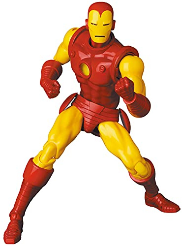MAFEX No.165 Iron Man Comic Version, Total Height Approx. 6.3 inches (160 mm), Painted Action Figure