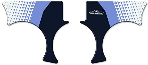 Resin Bike Adesivi Moto Compatibile con Honda Transalp XL 750 2023. Protezione Moto Piastra di Sterzo da Urti e Graffi. Adesivi 3D Resinati per Tricolour Ross White