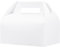 UnicoPak 30 Pack 22.5x15x15 cm Large Party Food Boxes White Gift Boxes with Handles Bakery Boxes Treat Boxes Cardboard Lunch Boxes for Birthday Wedding Party Favours Picnic Christmas
