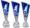 eberin · Fußball Pokal groß mit Gravur · Marmorsockel · 3er Set · personalisierbar · für Torschützen · Tippkicker · Soccer · Weltmeister · Fußballvereine ·Fussball · Hallenturnier (3-er Set)