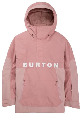 Burton Frostner Anorak-Schneejacke für Herren, Größe XL, regulär, regulär, puderrottfarben, 2 l