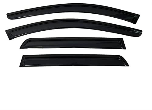 ESPYN Windabweiser Für Volvo XC70 V70 XC60 XC90 C30 Auto Schwarz Getönte Auto Seite Fenster Visier Vent Markisen Unterstände Regen Schutz Tür Ventvisor Seitenfenster Luftabweiser (Größe : 2003-2014)