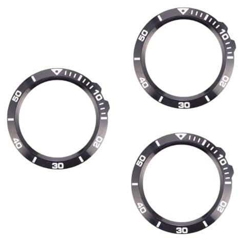 OSALADI 3 Piezas De Elegante Bisel Metálico para Reloj Material Resistente Y Resistente A Arañazos Compatible con Fenix 3.